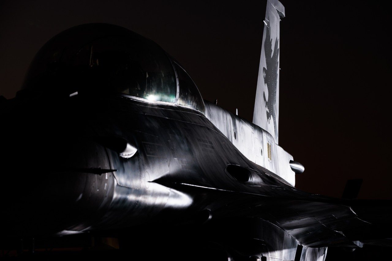 F-16 in the dark