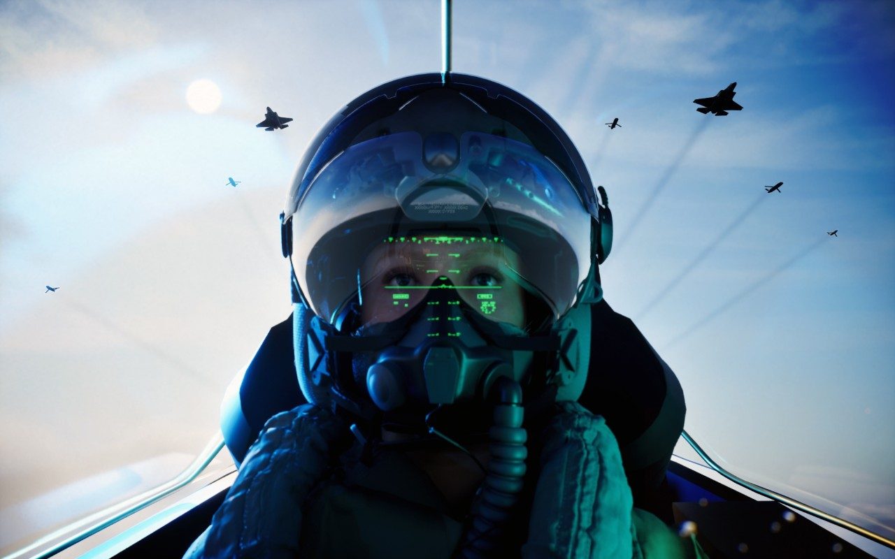 pilot with jets and drones