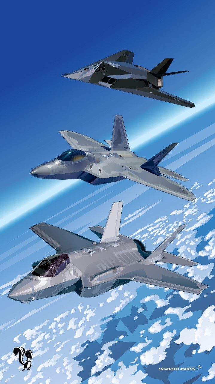 F-117, F-22 and F-35