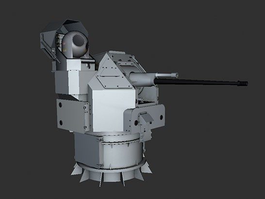 VISTA 3D graphic of machine gun