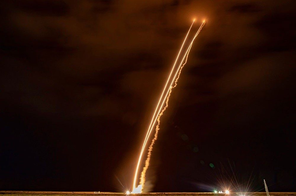 The THAAD Weapon System is used to fire two PAC-3 MSEs to intercept a live target.