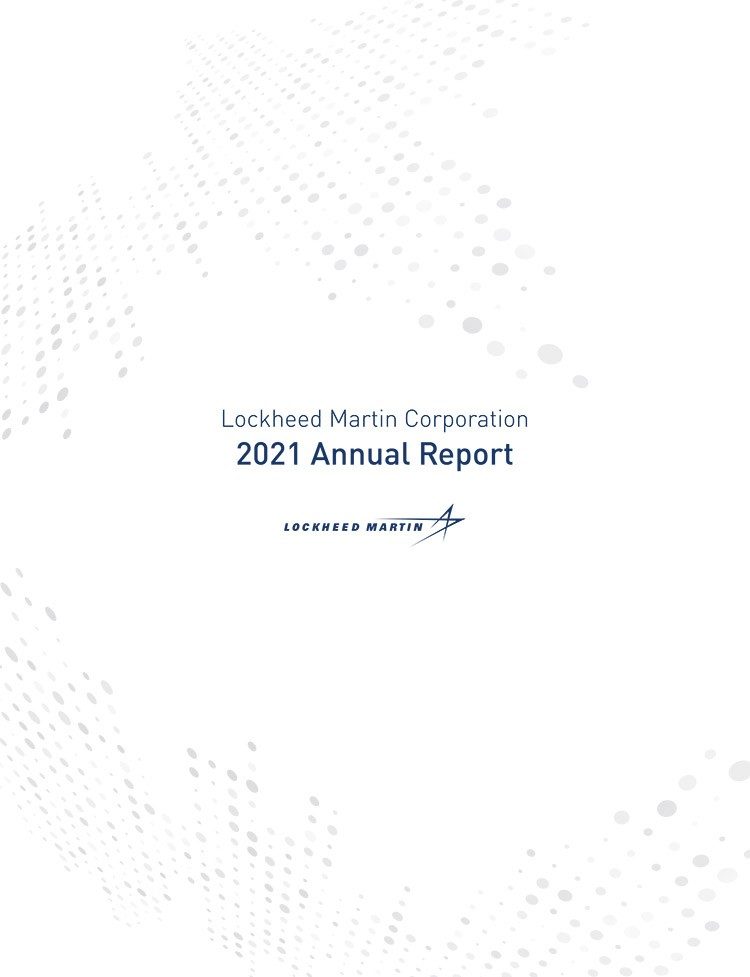 2021 Lockheed Martin Annual Report Cover