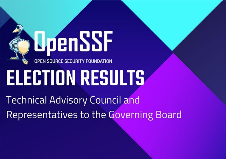 OpenSSF Election Results for Technical Advisory Council and Representatives to the Governing Board