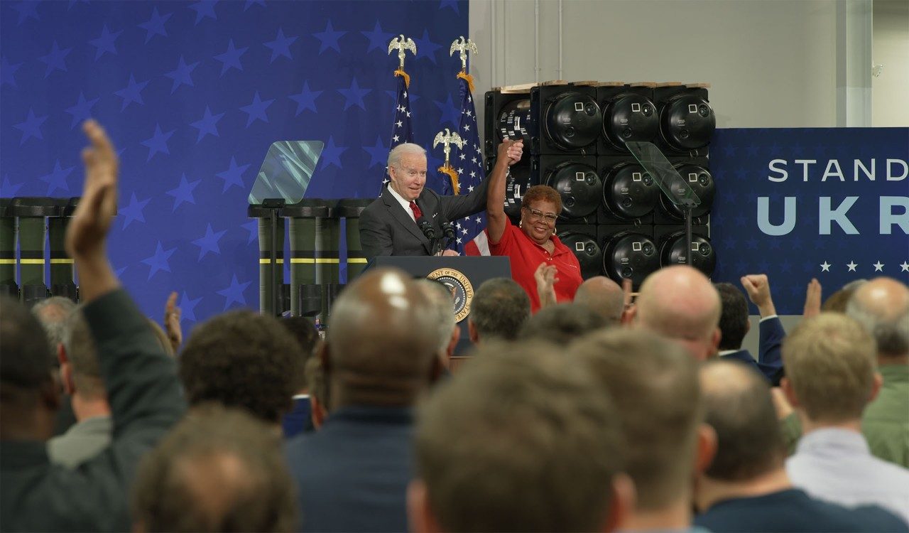 President Biden and Linda Griffin