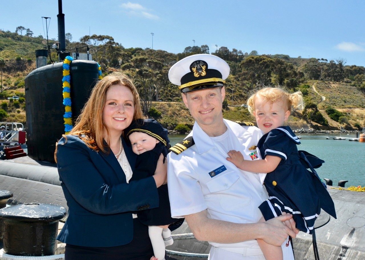 Courtney and LCDR Smythe
