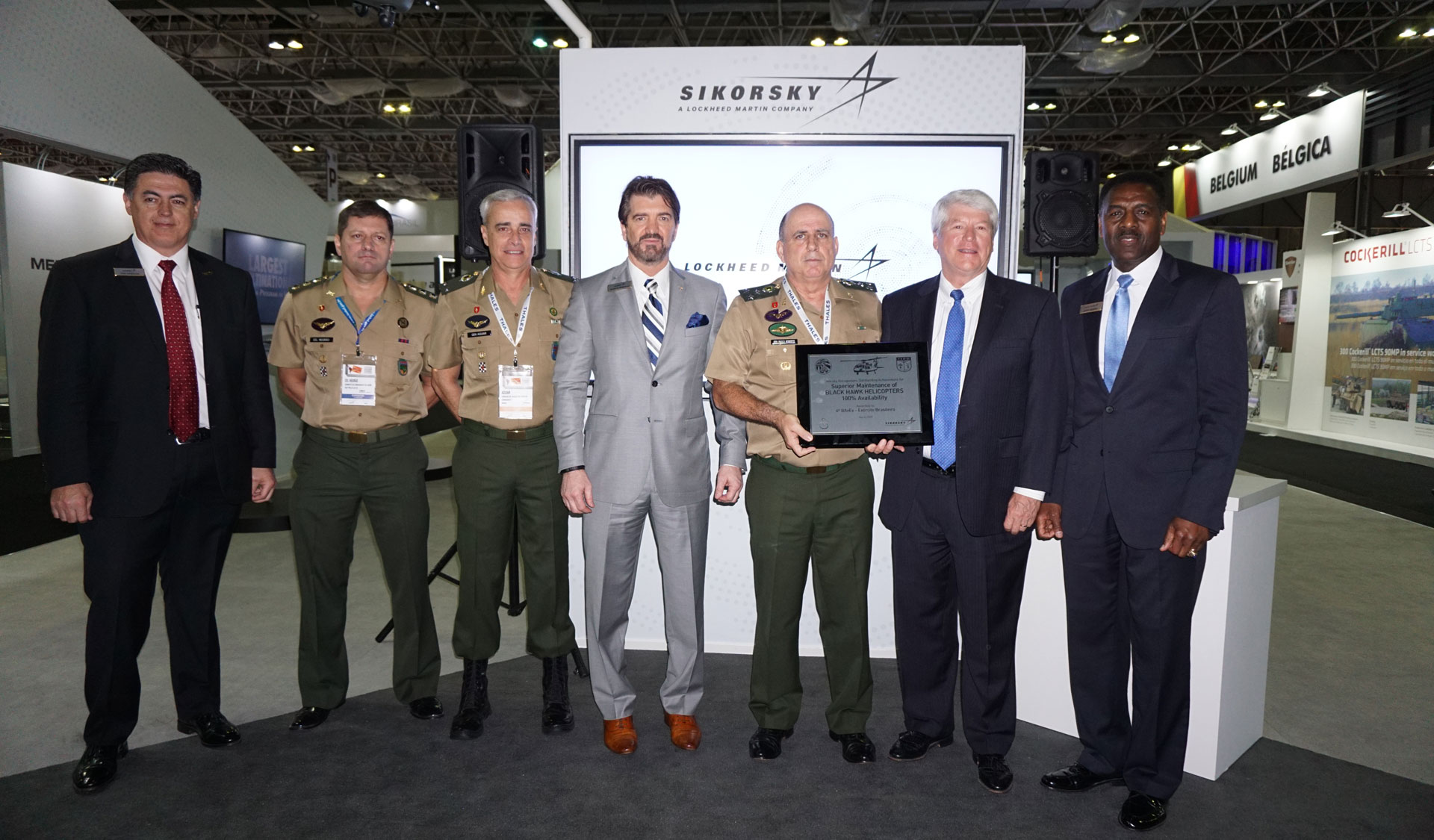 Brazilian Navy squadron HS-1 was honored by Sikorsky with a commemorative plaque for one of its most challenging rescue efforts to date – an at-sea, nighttime rescue off the coast of Cabo Frio, Brazil, in August 2016. The rescue team searched tirelessly for 36 hours until they found the three survivors of the capsized boat, who had been in the water without food or drink. The squadron executed the hair-raising rescue flawlessly, bringing all three occupants to safety. Their efforts were so impressive that they were recognized in 2017 with the American Helicopter Society International’s prestigious Kossler prize. The event also marked the first true night rescue for the HS-1 squadron using a SEAHAWK®. Rear Adm. Montenegro, commander of Brazil’s Naval Air Force, said: “We are very honored and flattered with Sikorsky’s recognition. This rescue is a proof of the crew training excellency and the aircraft’s efficiency. We thank Sikorsky for the partnership in maintaining and operating this capable helicopter.”