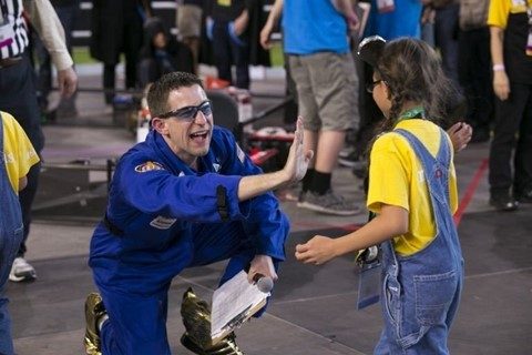 Barry currently serves as the master of ceremonies at robotics competitions. 