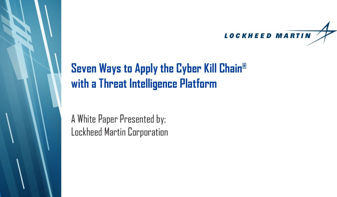 Apply Cyber Kill Chain