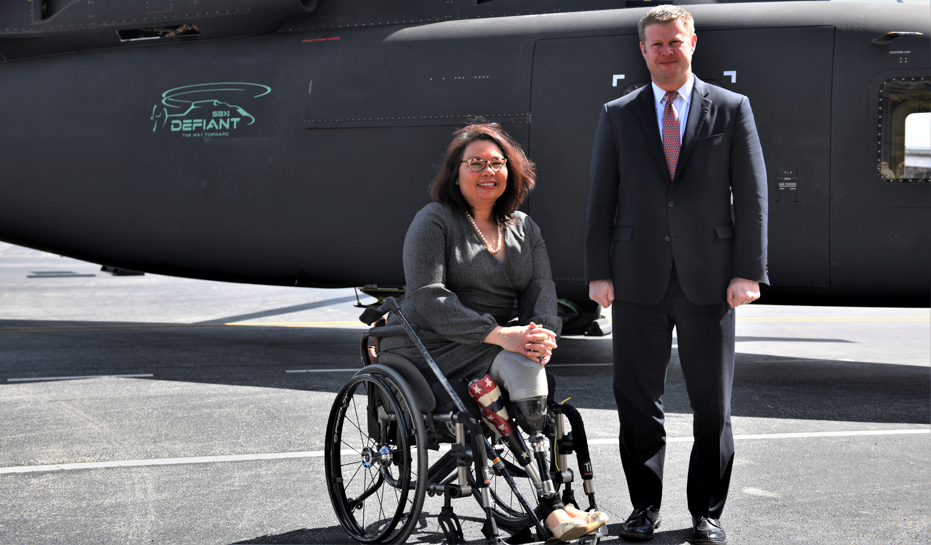 Senator Tammy Duckworth and Secretary of the Army Ryan McCarthy