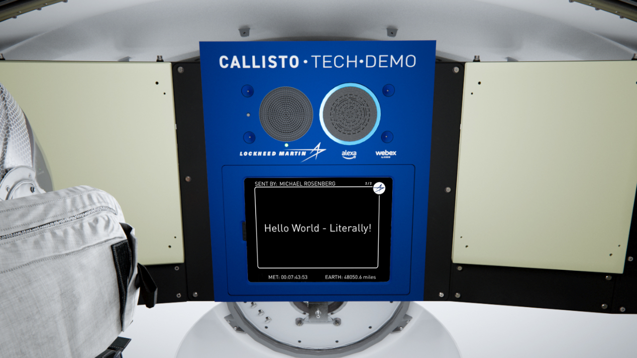 representative image of a Callisto comment submission in space