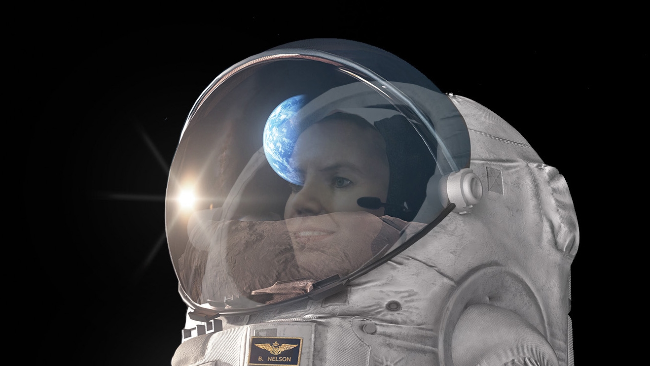 Astronaut on the  Moon