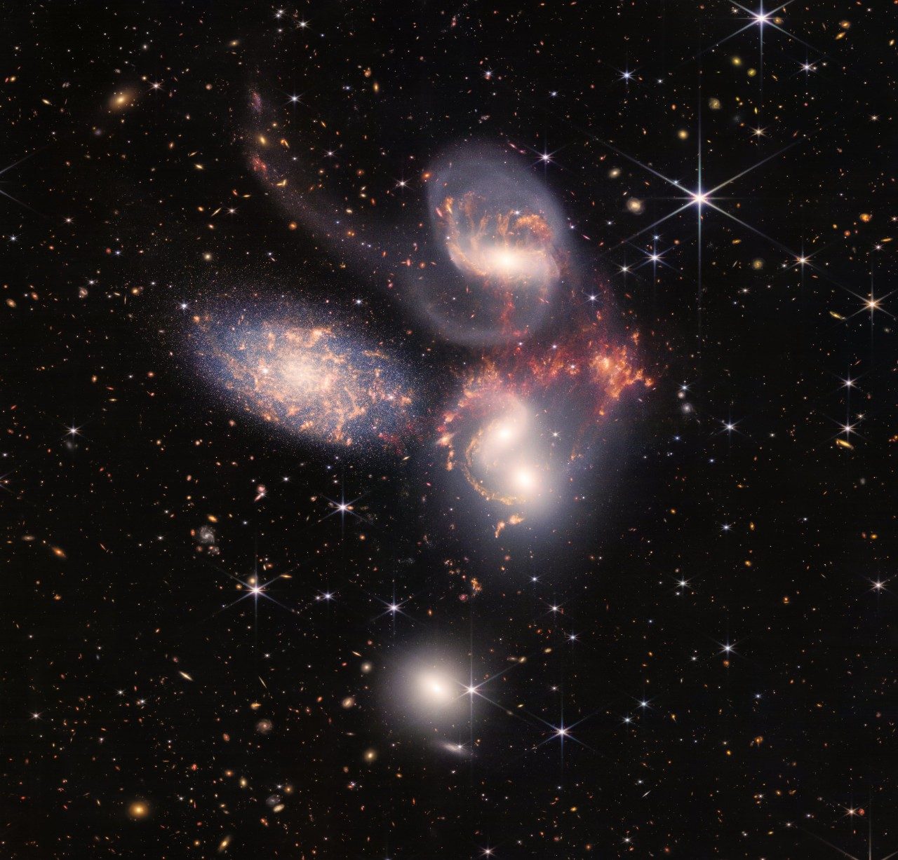 Stephan's Quintet - Five galaxies in a group