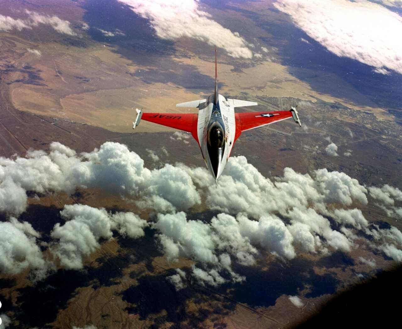 A Martin B-26 Marauder in D-Day invasion colours over Normandy.